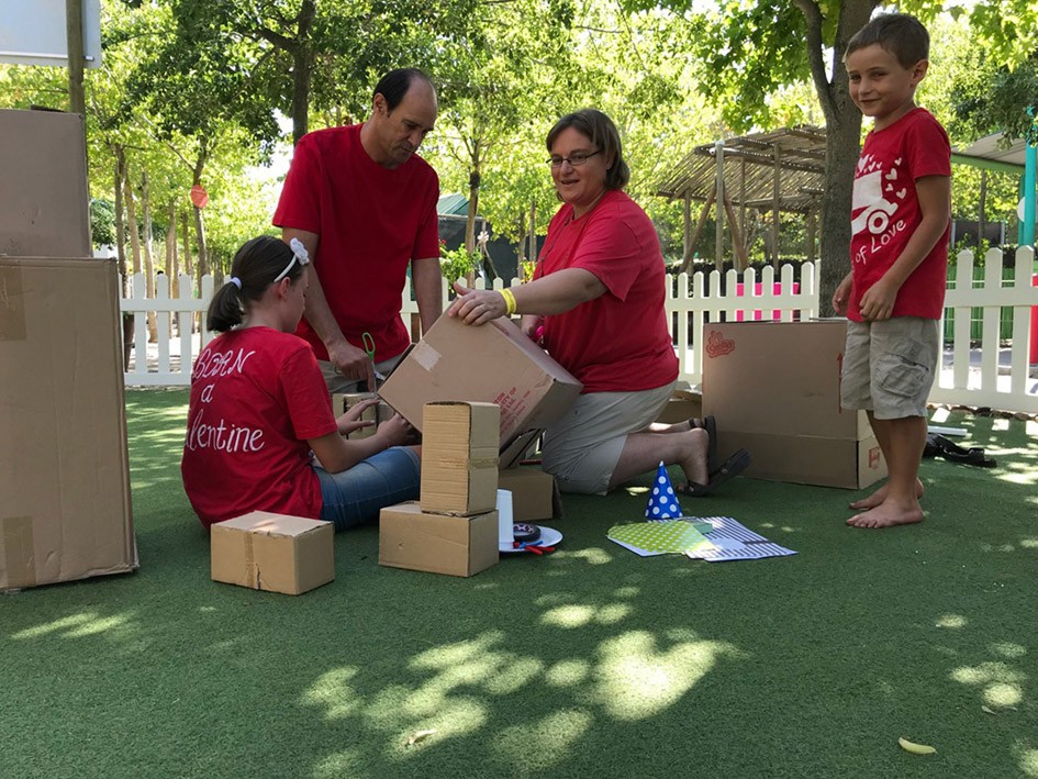 Building with boxes